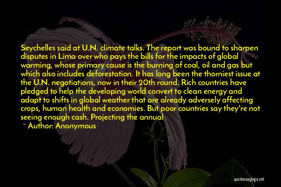 Global Warming Health Quotes By Anonymous