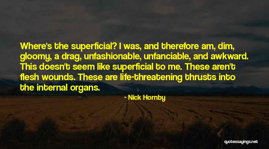 Gloomy Life Quotes By Nick Hornby Gloomy Life Quotes By Nick Hornby