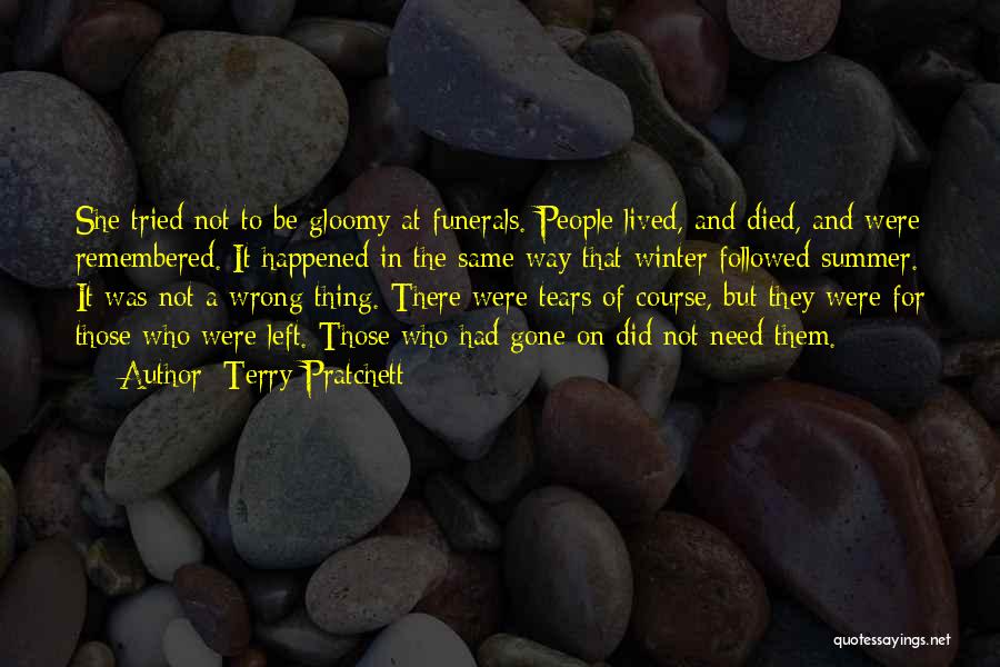 Gloomy Quotes By Terry Pratchett
