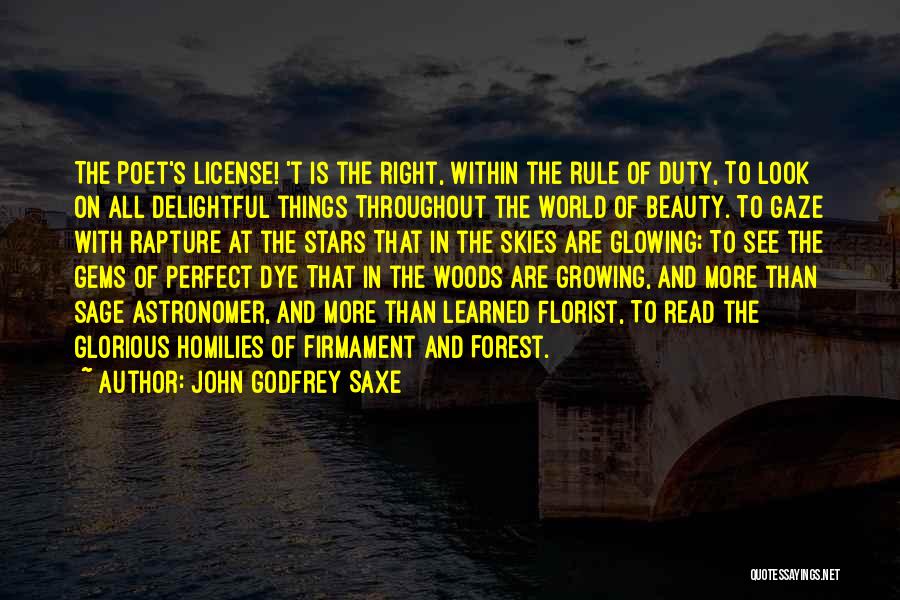 Glorious Godfrey Quotes By John Godfrey Saxe