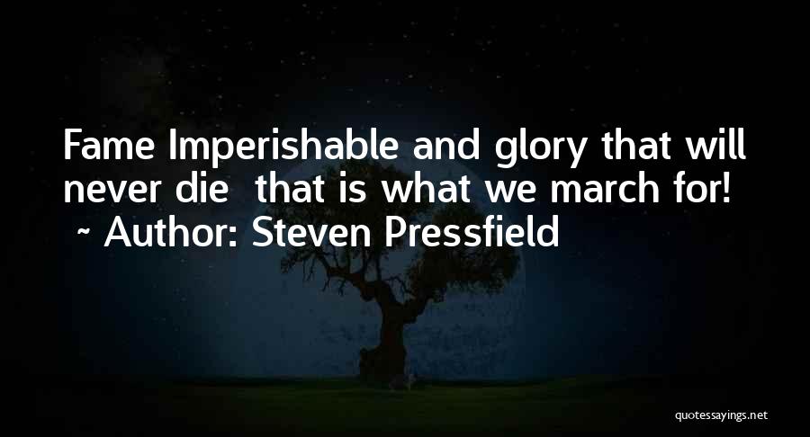 Glory And Fame Quotes By Steven Pressfield