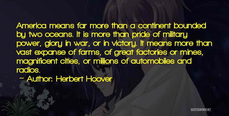 Glory And Victory Quotes By Herbert Hoover