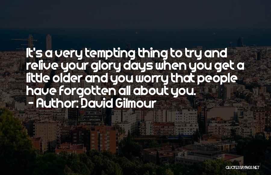 Glory Days Quotes By David Gilmour