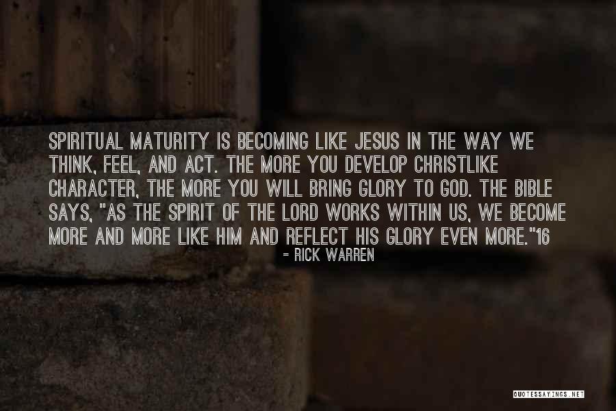 Glory Of God Bible Quotes By Rick Warren