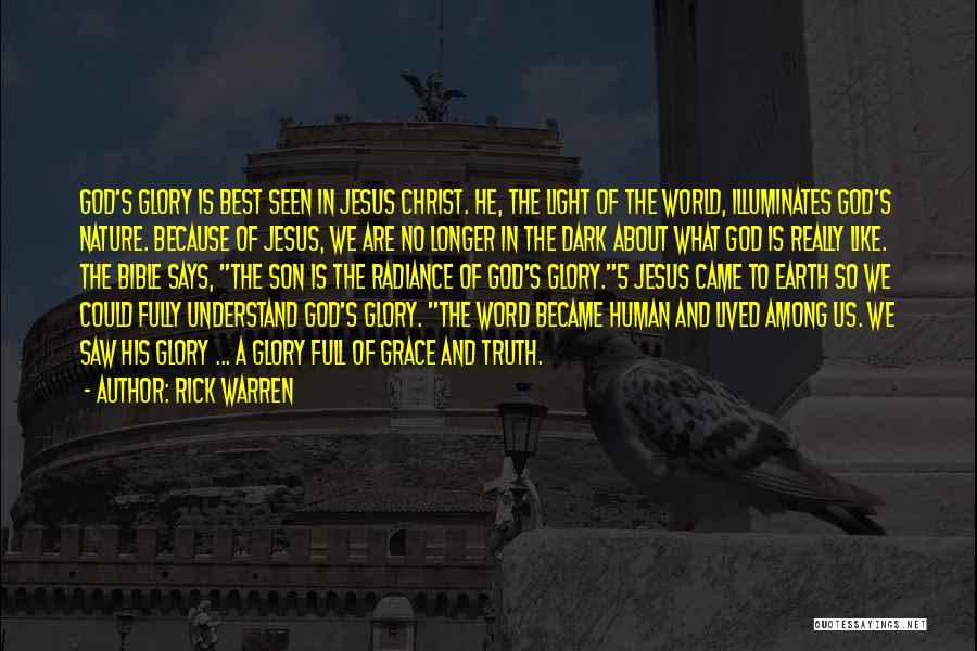 Glory Of God Bible Quotes By Rick Warren