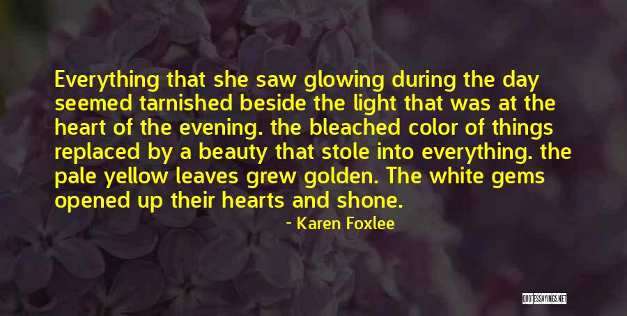 Glowing Beauty Quotes By Karen Foxlee