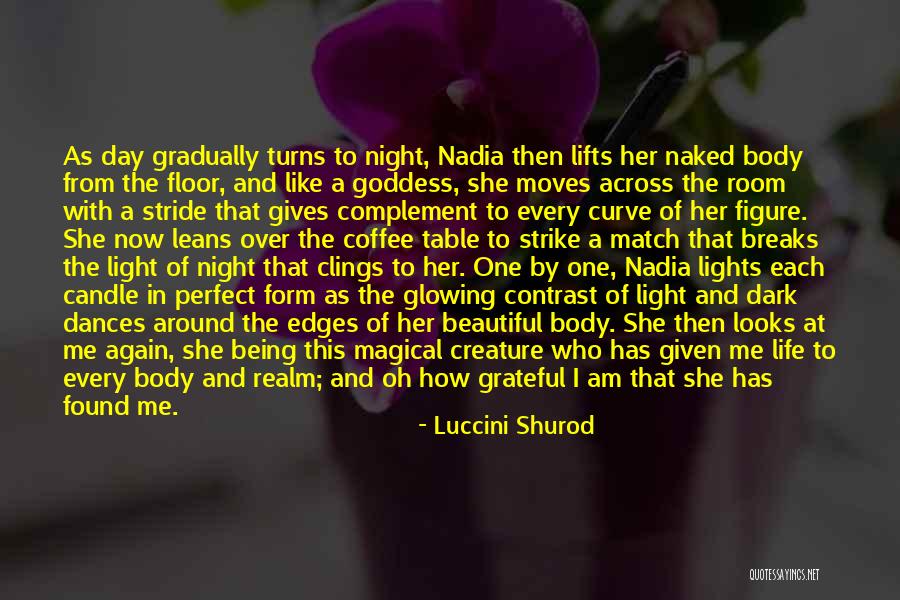 Glowing Candle Quotes By Luccini Shurod