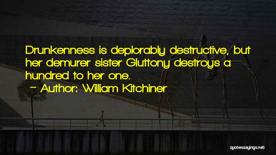 Gluttony Quotes By William Kitchiner