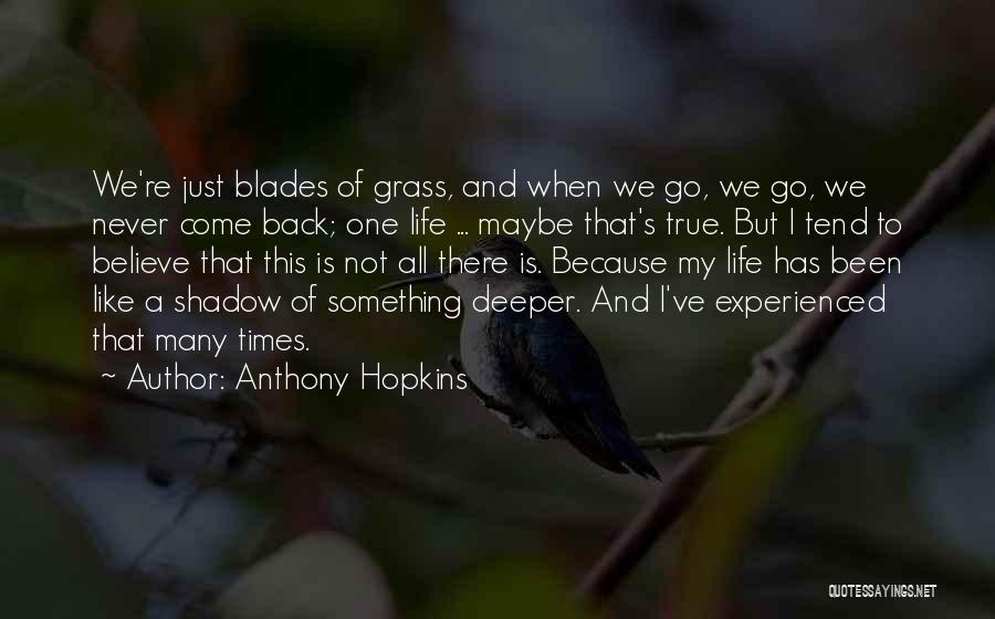 Go And Never Come Back Quotes By Anthony Hopkins