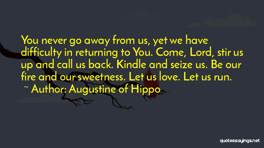Go And Never Come Back Quotes By Augustine Of Hippo