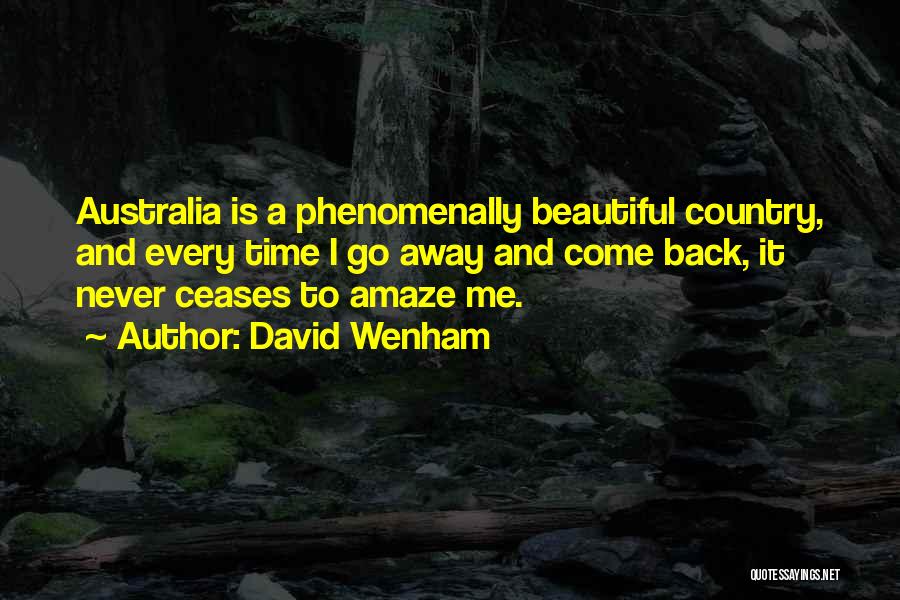 Go And Never Come Back Quotes By David Wenham