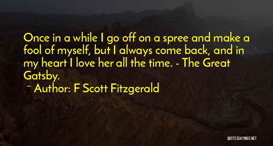 Go Back In Time Love Quotes By F Scott Fitzgerald
