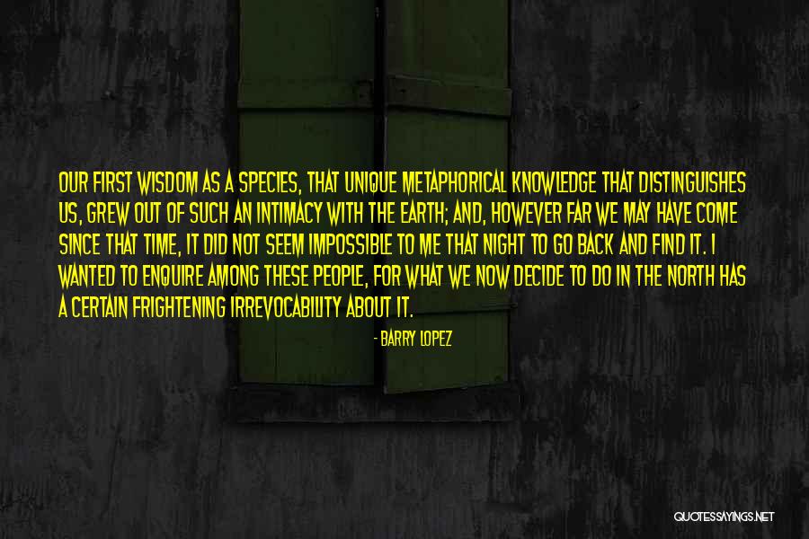 Go Back In Time Quotes By Barry Lopez Go Back In Time Quotes By Barry Lopez