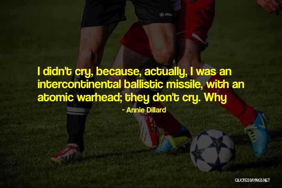 Go Ballistic Quotes By Annie Dillard Go Ballistic Quotes By Annie Dillard