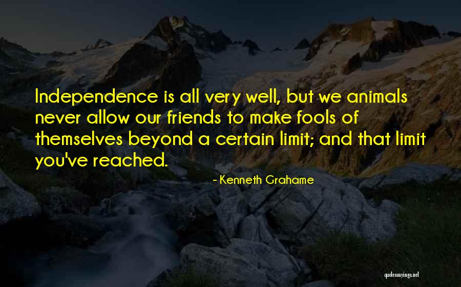 Go Beyond The Limit Quotes By Kenneth Grahame