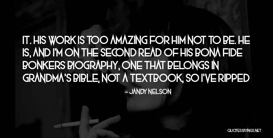 Go Bonkers Quotes By Jandy Nelson Go Bonkers Quotes By Jandy Nelson