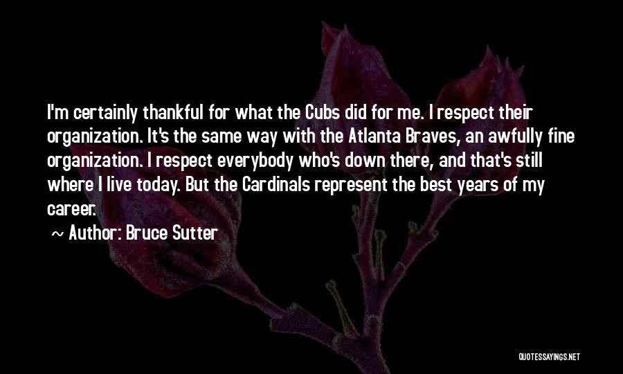 Go Cardinals Quotes By Bruce Sutter