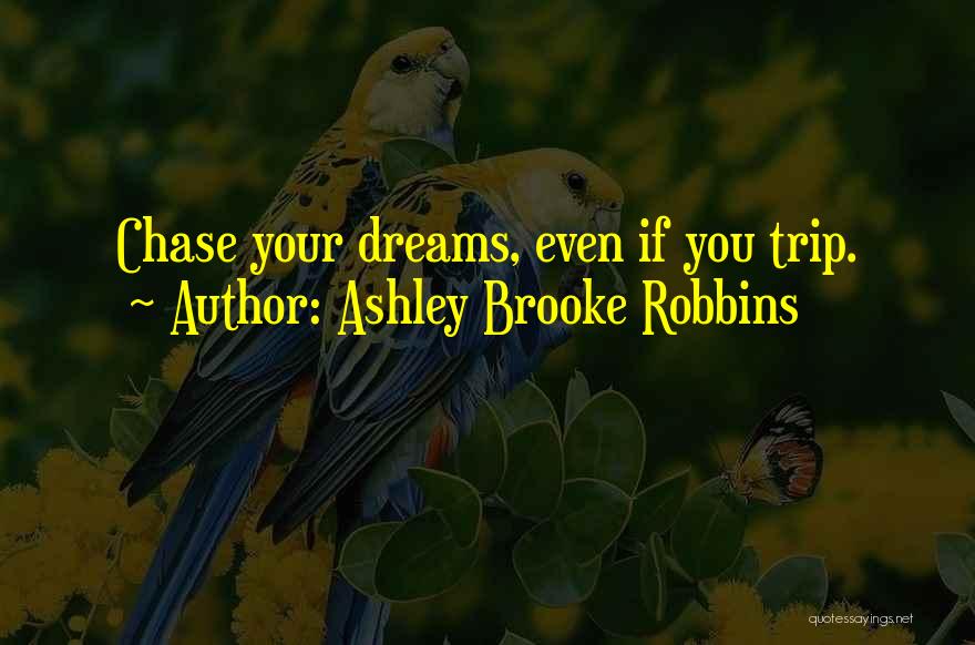 Go Chase Your Dreams Quotes By Ashley Brooke Robbins
