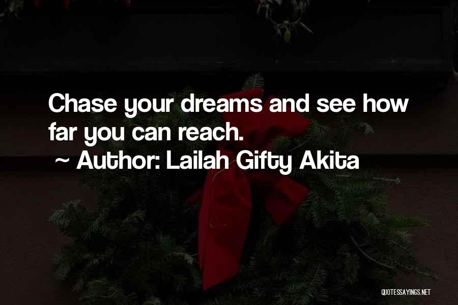 Go Chase Your Dreams Quotes By Lailah Gifty Akita