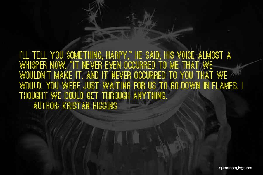 Go Down In Flames Quotes By Kristan Higgins