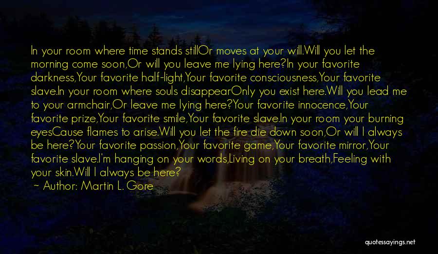 Go Down In Flames Quotes By Martin L. Gore