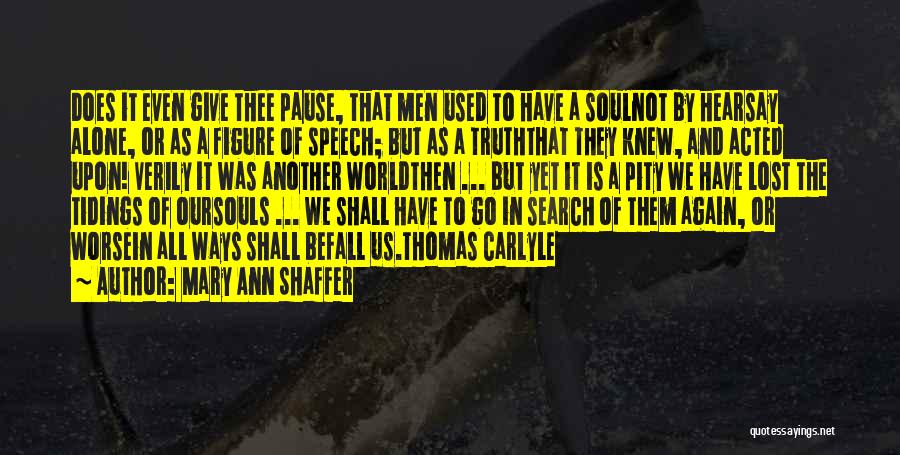 Go Figure Quotes By Mary Ann Shaffer
