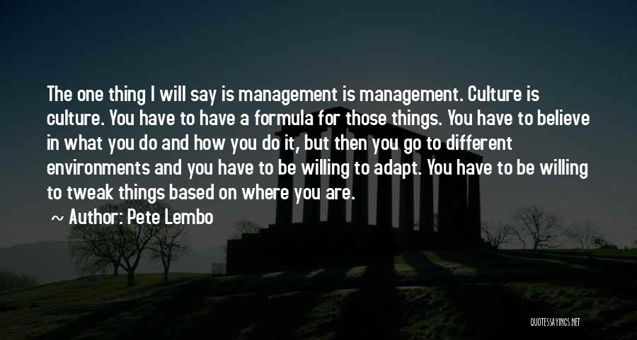 Go For What You Believe In Quotes By Pete Lembo