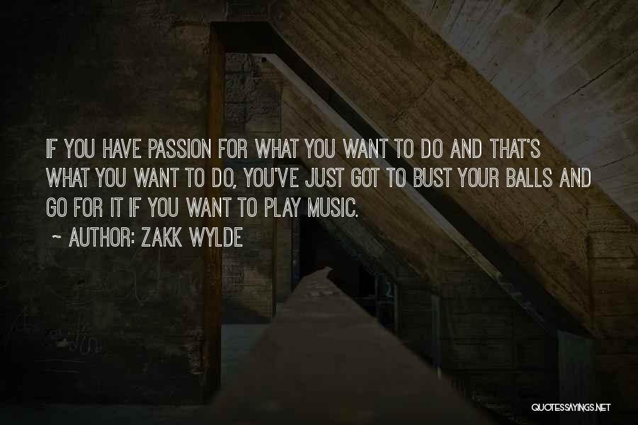 Go For Your Passion Quotes By Zakk Wylde