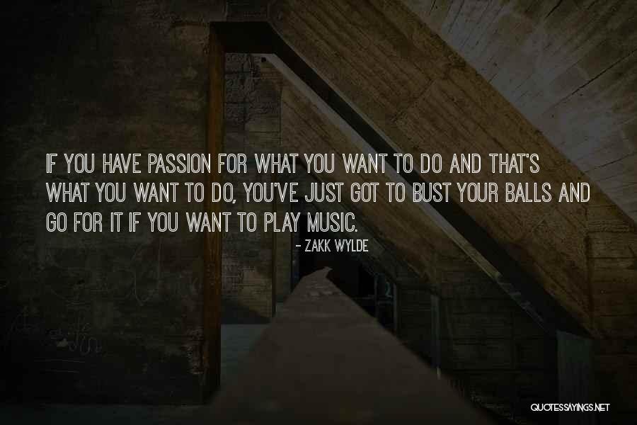 Go For Your Passion Quotes By Zakk Wylde