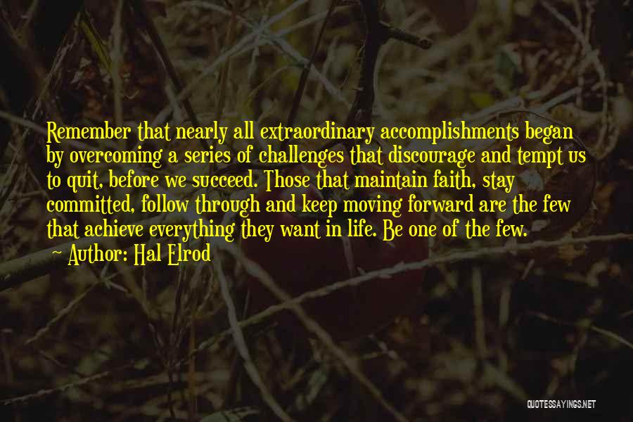 Go Forward With Faith Quotes By Hal Elrod