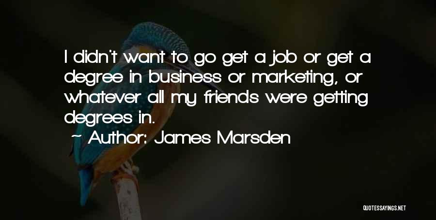 Go Get A Job Quotes By James Marsden
