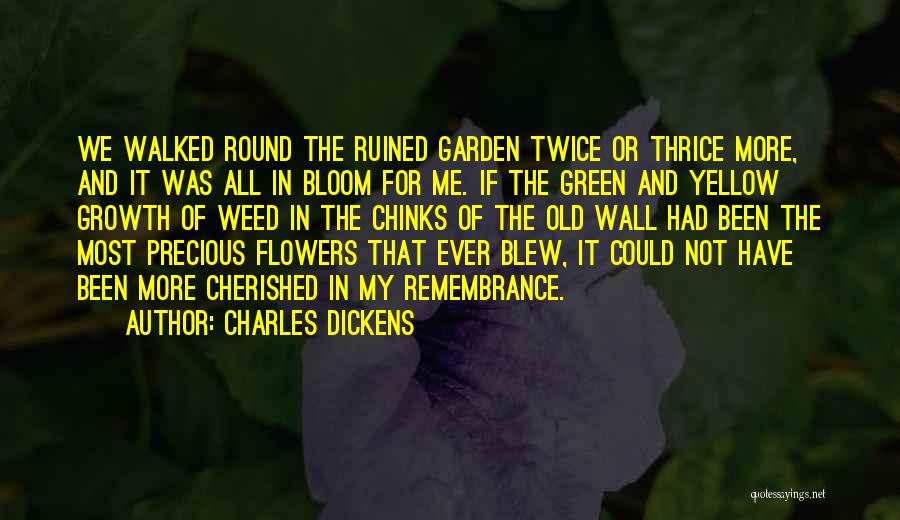 Go Green Weed Quotes By Charles Dickens