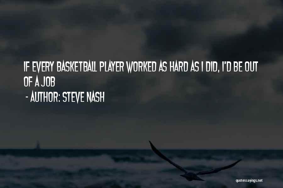 Go Hard Basketball Quotes By Steve Nash