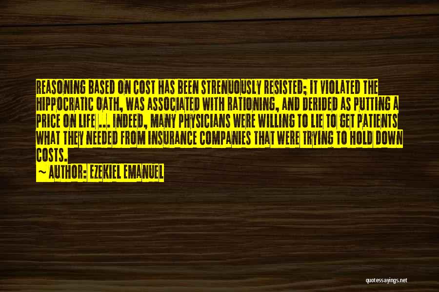 Go Life Insurance Quotes By Ezekiel Emanuel