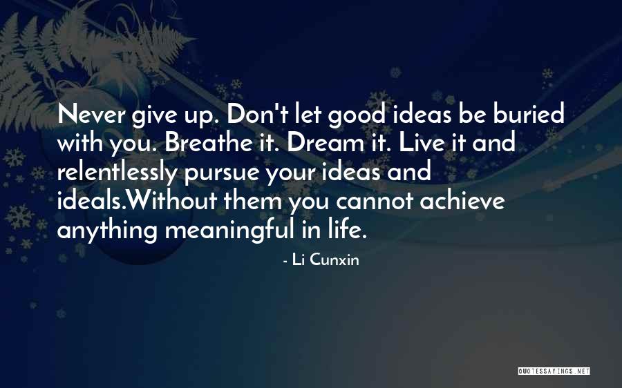 Go Live Your Dream Quotes By Li Cunxin