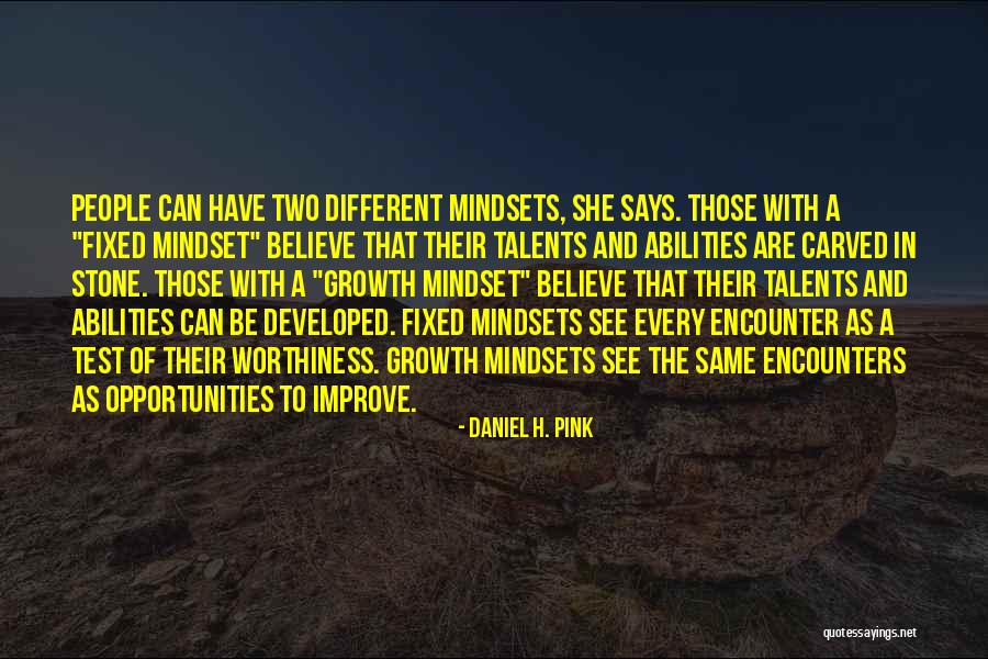 Go Mindsets Quotes By Daniel H. Pink Go Mindsets Quotes By Daniel H. Pink