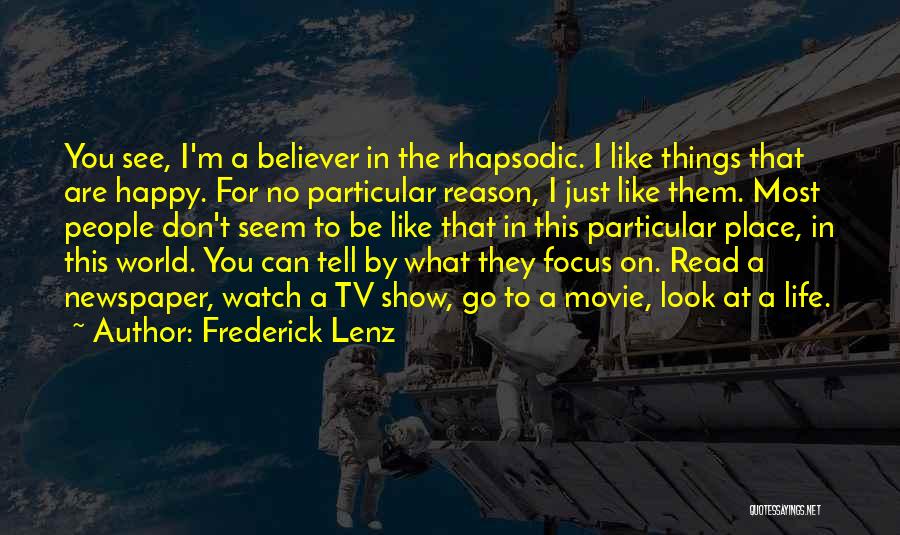 Go On Tv Show Quotes By Frederick Lenz