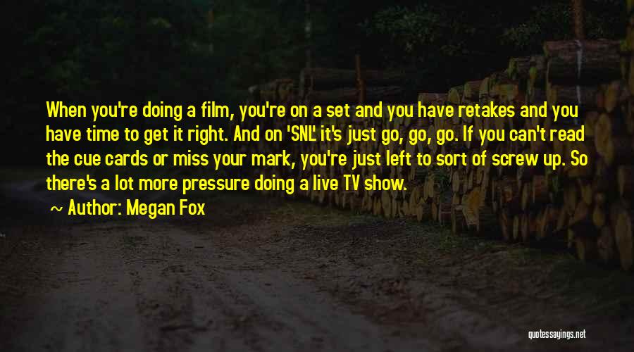 Go On Tv Show Quotes By Megan Fox