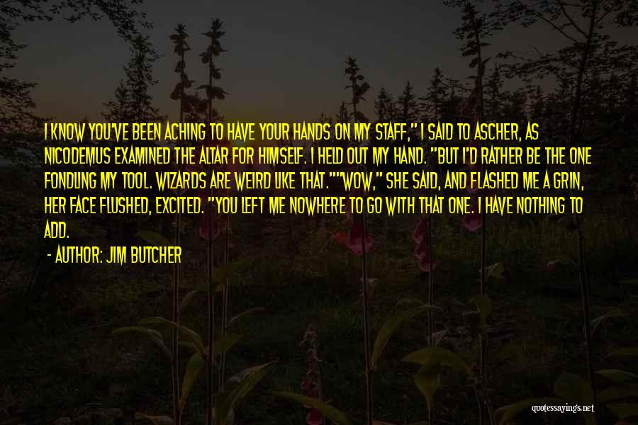 Go Out With Me Quotes By Jim Butcher