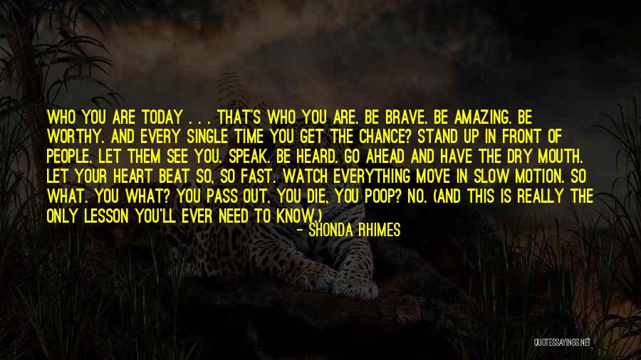 Go Slow To Go Fast Quotes By Shonda Rhimes