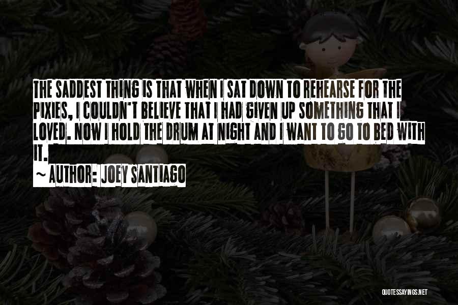 Go To Bed Quotes By Joey Santiago