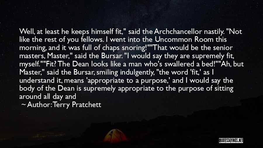 Go To Bed Smiling Quotes By Terry Pratchett
