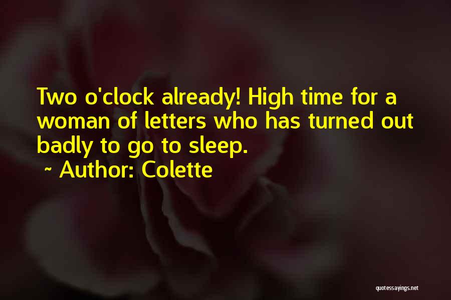 Go To Sleep Quotes By Colette