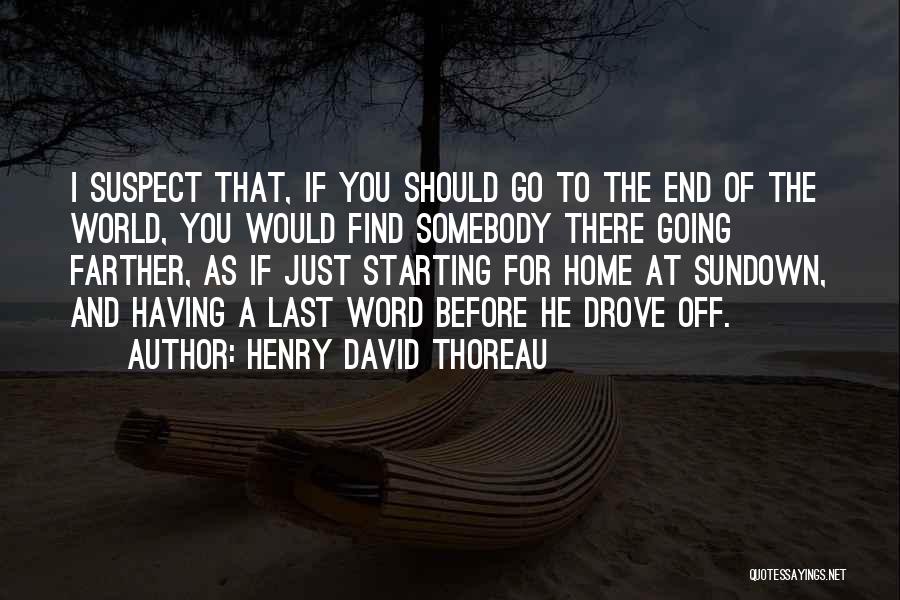 Go Travel The World Quotes By Henry David Thoreau