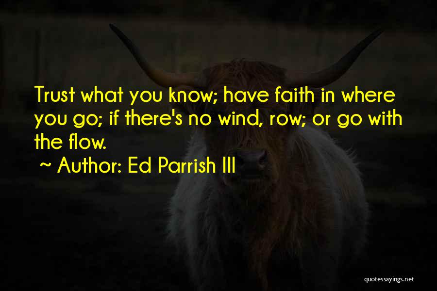 Go With The Flow Quotes By Ed Parrish III