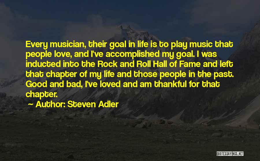 Goal Accomplished Quotes By Steven Adler