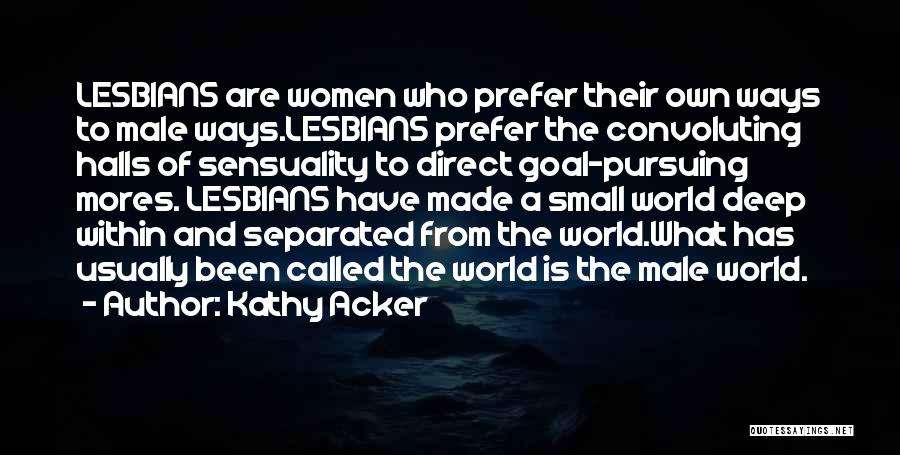 Goal Pursuing Quotes By Kathy Acker