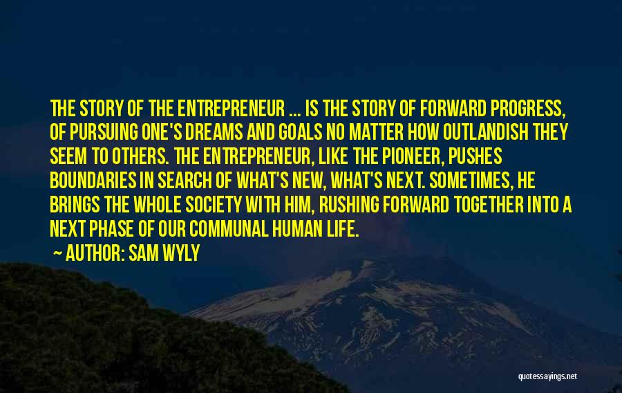 Goal Pursuing Quotes By Sam Wyly