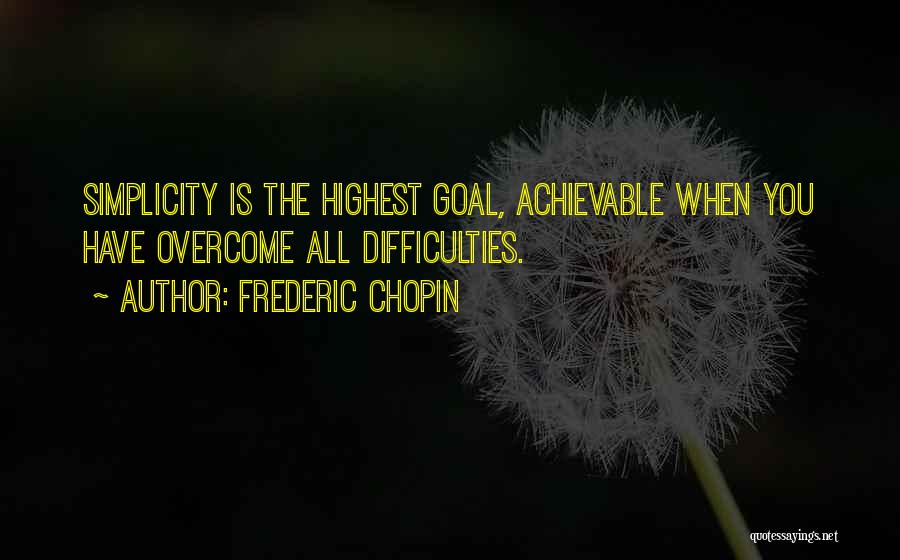 Goal Quotes By Frederic Chopin