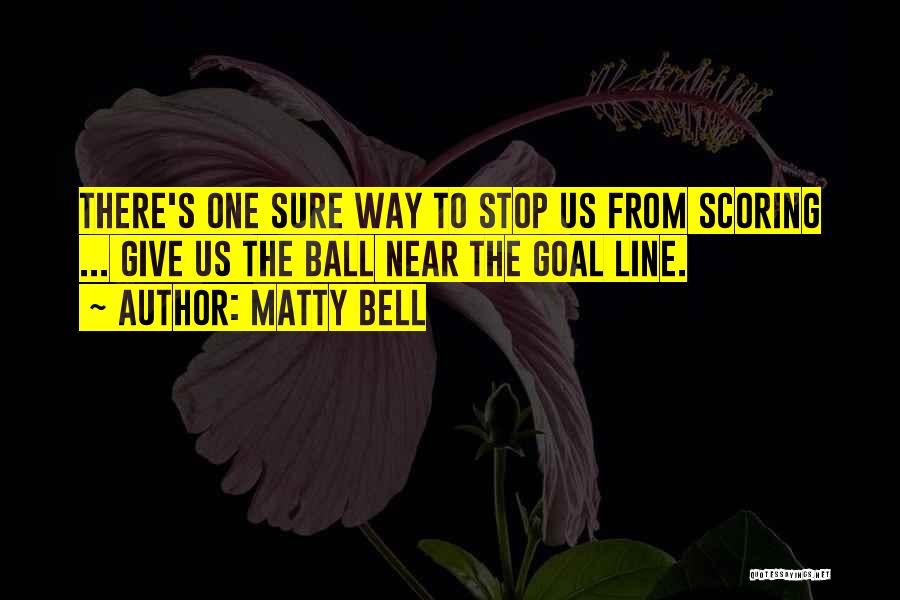 Goal Scoring Quotes By Matty Bell